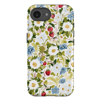 Garden Strawberries Printed Phone Cases iPhone 16E / Armoured by Ellie Mae - The Dairy