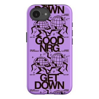 Good Energy in Purple Printed Phone Cases iPhone 16E / Armoured by After Hours - The Dairy
