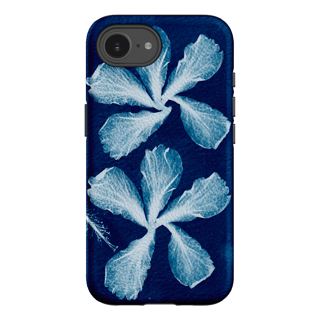 Hibiscus Cyanotype Printed Phone Cases iPhone 16E / Armoured by Sally Hungerford - The Dairy
