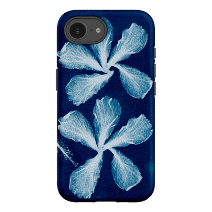 Hibiscus Cyanotype Printed Phone Cases iPhone 16E / Armoured by Sally Hungerford - The Dairy