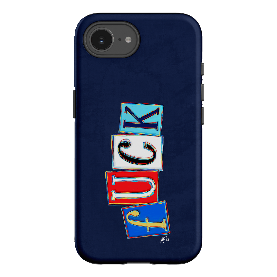 Lil Fcks Blue Printed Phone Cases iPhone 16E / Armoured by Margarbs Art - The Dairy