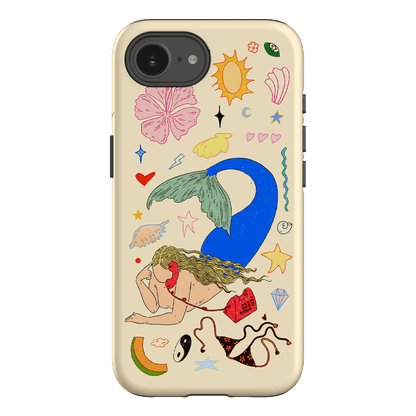 Mermaid Salad Cream Printed Phone Cases iPhone 16E / Armoured by Easty Beasty - The Dairy