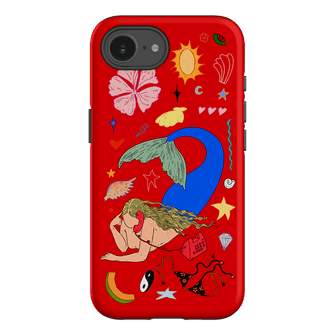 Mermaid Salad Scarlet Printed Phone Cases iPhone 16E / Armoured by Easty Beasty - The Dairy