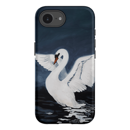 Midnight Swan Printed Phone Cases iPhone 16E / Armoured by Lisa Hu - The Dairy