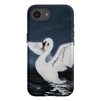 Midnight Swan Printed Phone Cases iPhone 16E / Armoured by Lisa Hu - The Dairy