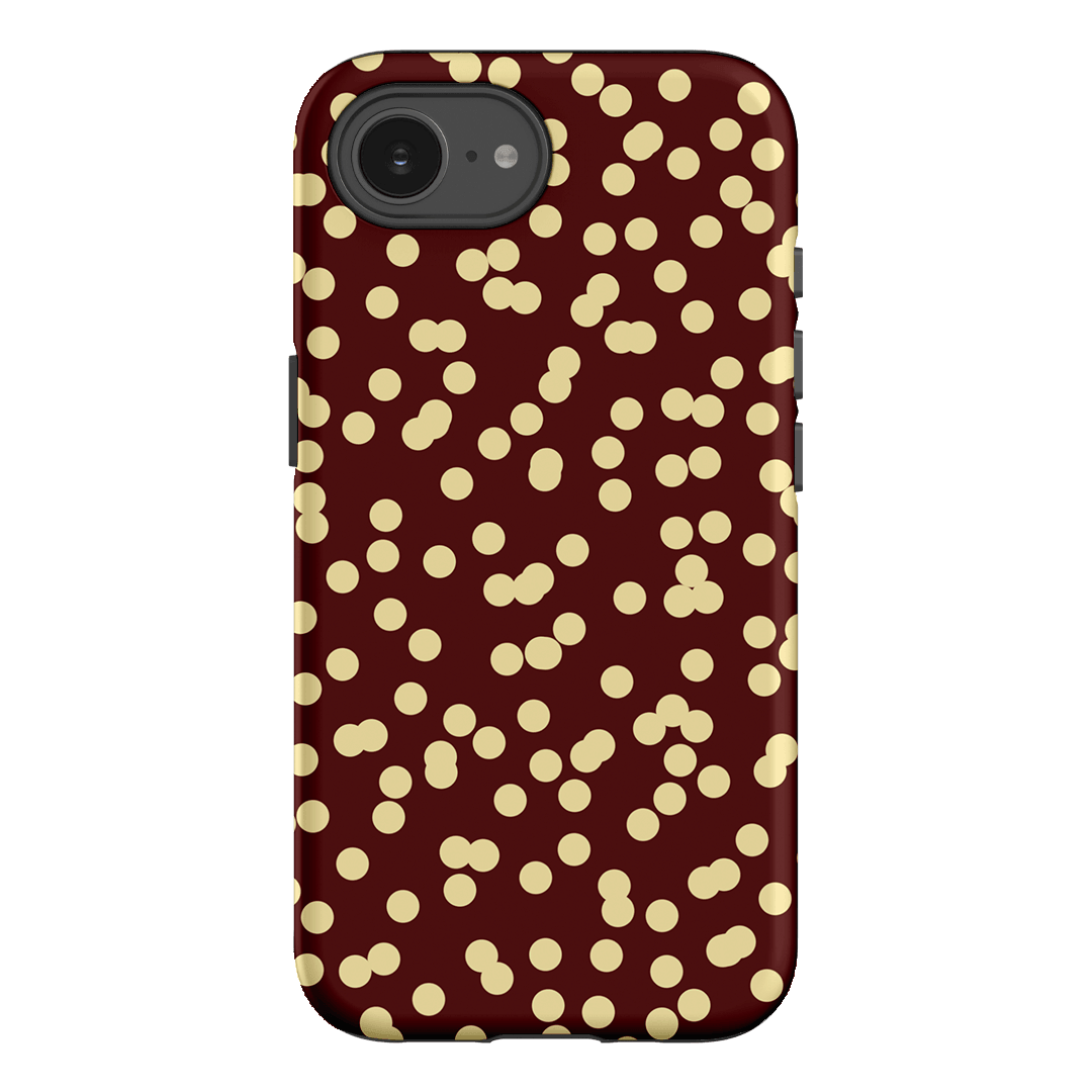 Mini Confetti Burgundy Butter Printed Phone Cases iPhone 16E / Armoured by Veronica Tucker - The Dairy