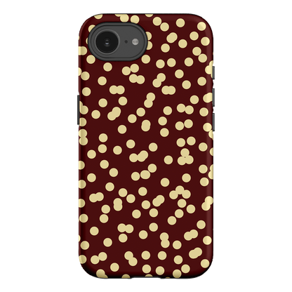 Mini Confetti Burgundy Butter Printed Phone Cases iPhone 16E / Armoured by Veronica Tucker - The Dairy