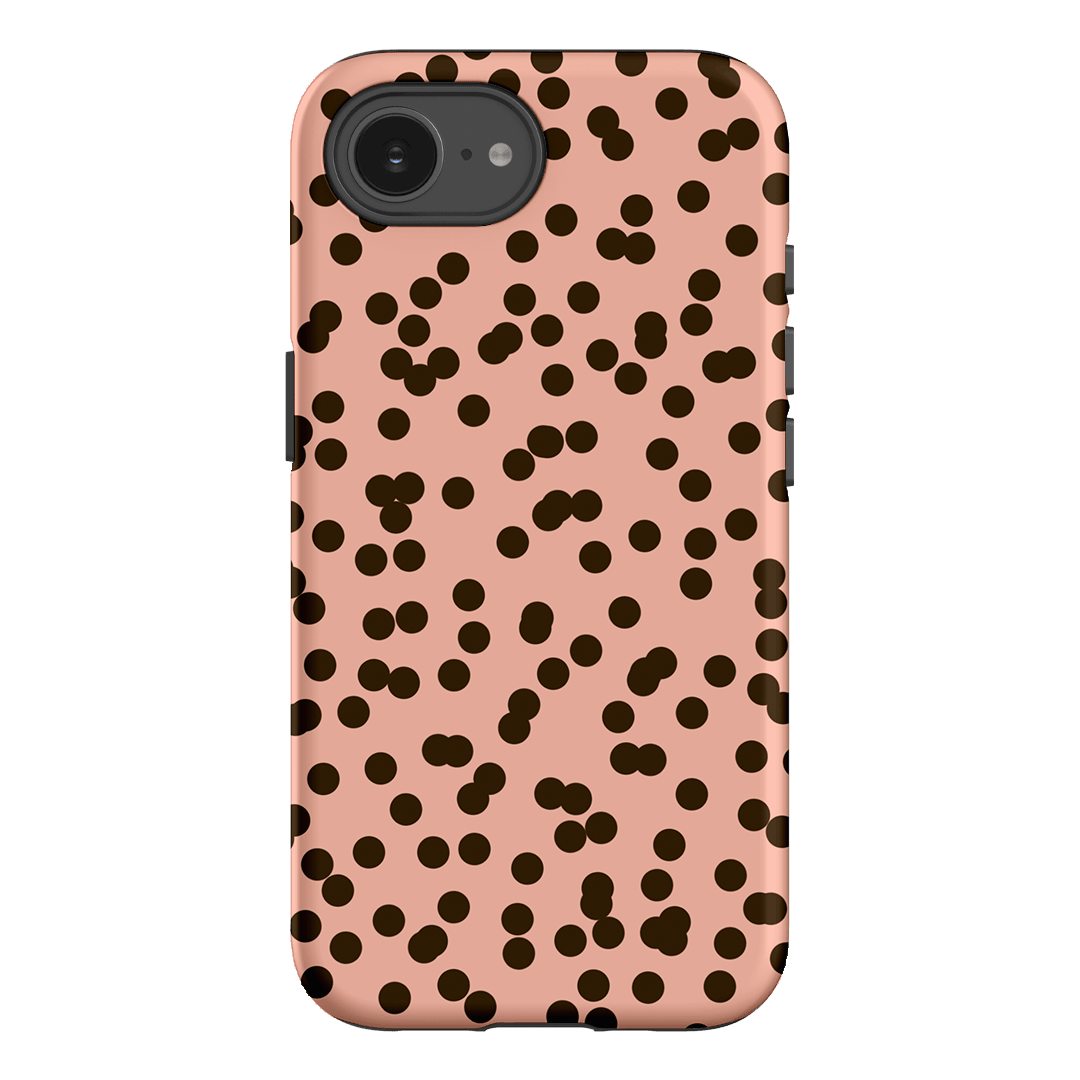 Mini Confetti Pink Chocolate Printed Phone Cases iPhone 16E / Armoured by Veronica Tucker - The Dairy
