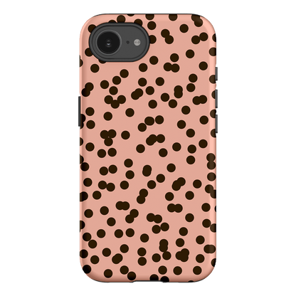 Mini Confetti Pink Chocolate Printed Phone Cases iPhone 16E / Armoured by Veronica Tucker - The Dairy