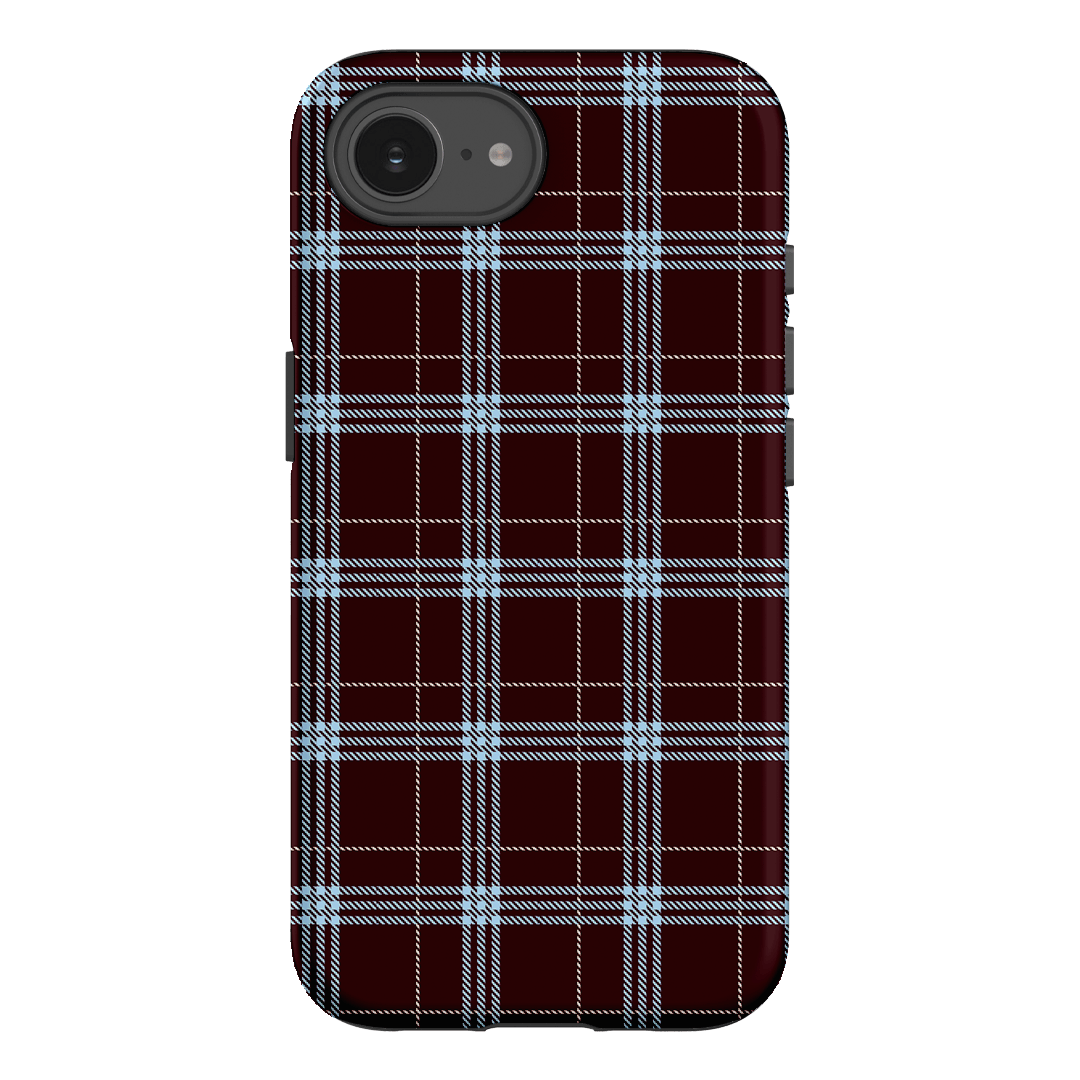 Mocha Plaid Printed Phone Cases iPhone 16E / Armoured by The Dairy - The Dairy