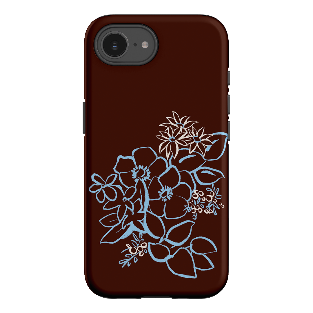 Mocha Posy Printed Phone Cases iPhone 16E / Armoured by Typoflora - The Dairy