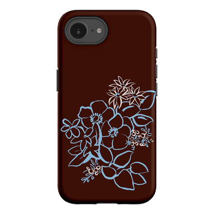 Mocha Posy Printed Phone Cases iPhone 16E / Armoured by Typoflora - The Dairy