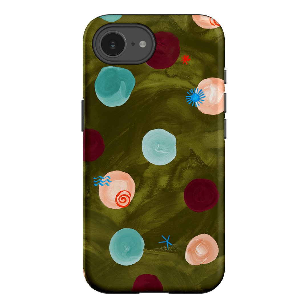 Olive Spot Printed Phone Cases iPhone 16E / Armoured by Charlie Taylor - The Dairy
