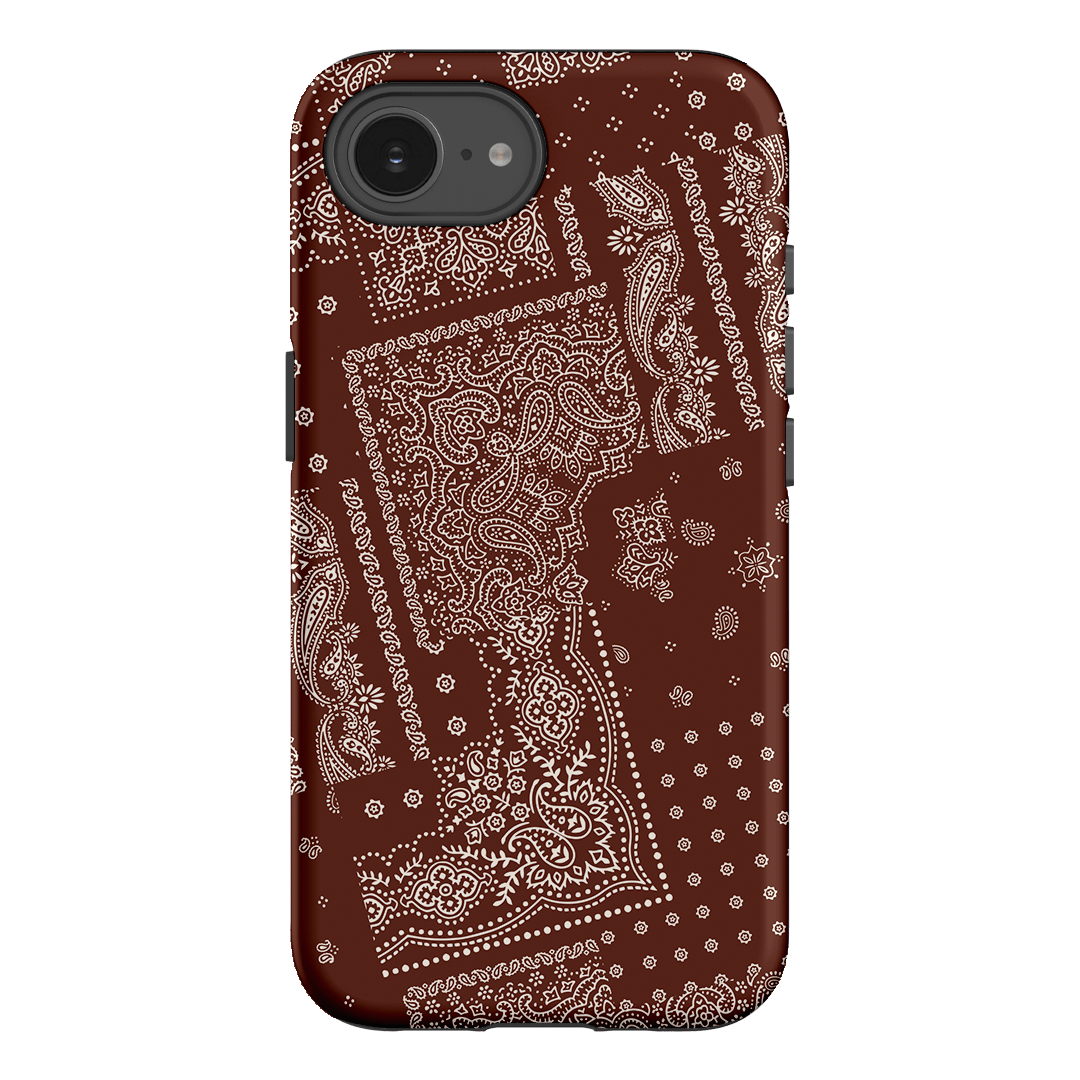 Paisley Cinnamon Printed Phone Cases iPhone 16E / Armoured by The Dairy - The Dairy