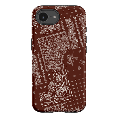 Paisley Cinnamon Printed Phone Cases iPhone 16E / Armoured by The Dairy - The Dairy
