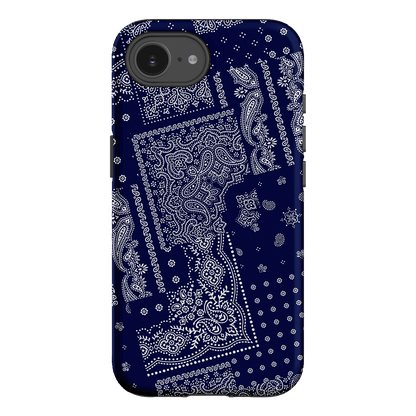 Paisley Indigo Printed Phone Cases iPhone 16E / Armoured by The Dairy - The Dairy