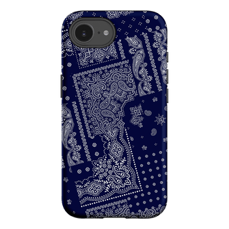 Paisley Indigo Printed Phone Cases iPhone 16E / Armoured by The Dairy - The Dairy