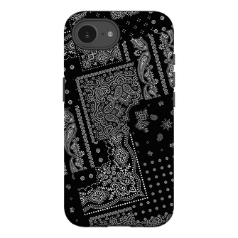 Paisley Noir Printed Phone Cases iPhone 16E / Armoured by The Dairy - The Dairy
