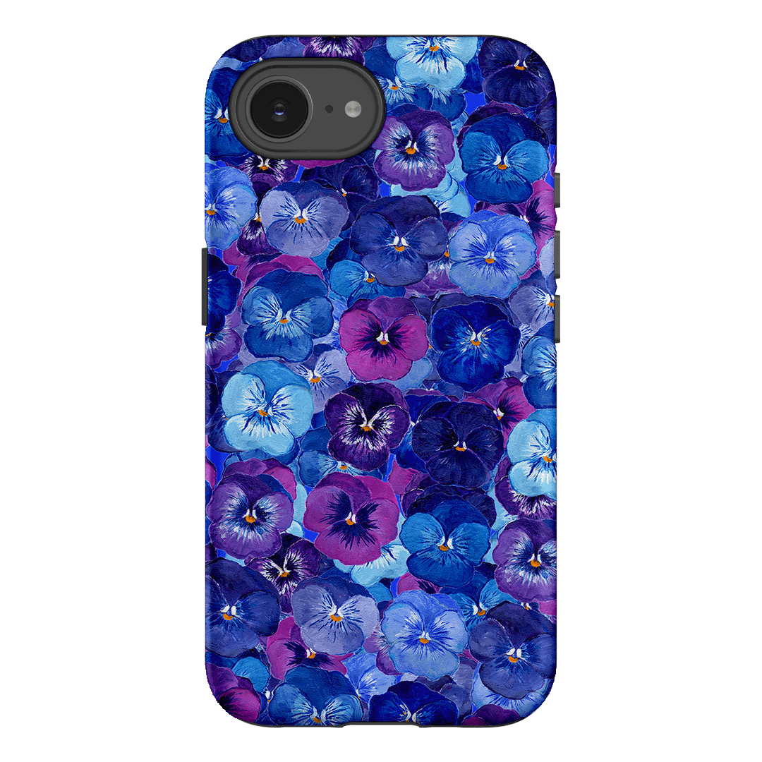 Pansy Jumble Printed Phone Cases iPhone 16E / Armoured by Kayla Henley - The Dairy