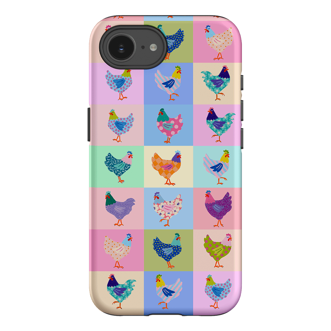 Pastel Chickens Printed Phone Cases iPhone 16E / Armoured by Kayla Henley - The Dairy