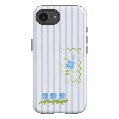 Patchwork Blue Printed Phone Cases iPhone 16E / Armoured by Kayla Carr - The Dairy