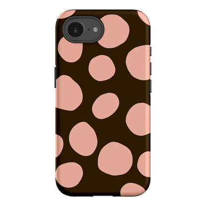 Pebbles Chocolate Pink Printed Phone Cases iPhone 16E / Armoured by Veronica Tucker - The Dairy