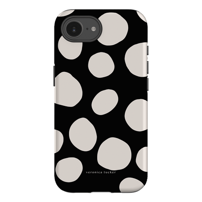 Pebbles Noir Printed Phone Cases iPhone 16E / Armoured by Veronica Tucker - The Dairy