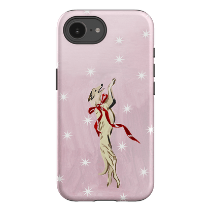 Pink Bow Hound Printed Phone Cases iPhone 16E / Armoured by Lisa Hu - The Dairy