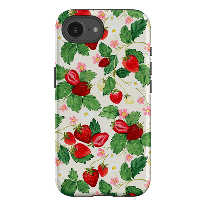 Strawberry Patch Printed Phone Cases iPhone 16E / Armoured by Ellie Mae - The Dairy