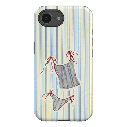 Stripe Tankini Printed Phone Cases iPhone 16E / Armoured by Kayla Carr - The Dairy
