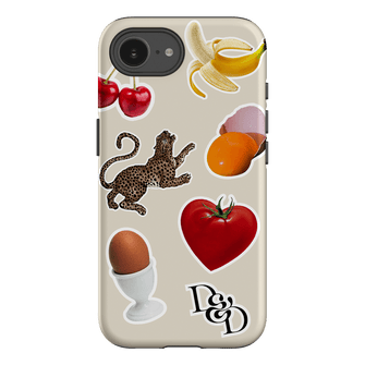 Sunday Stickers Cream Printed Phone Cases iPhone 16E / Armoured by Desmond & Dempsey - The Dairy