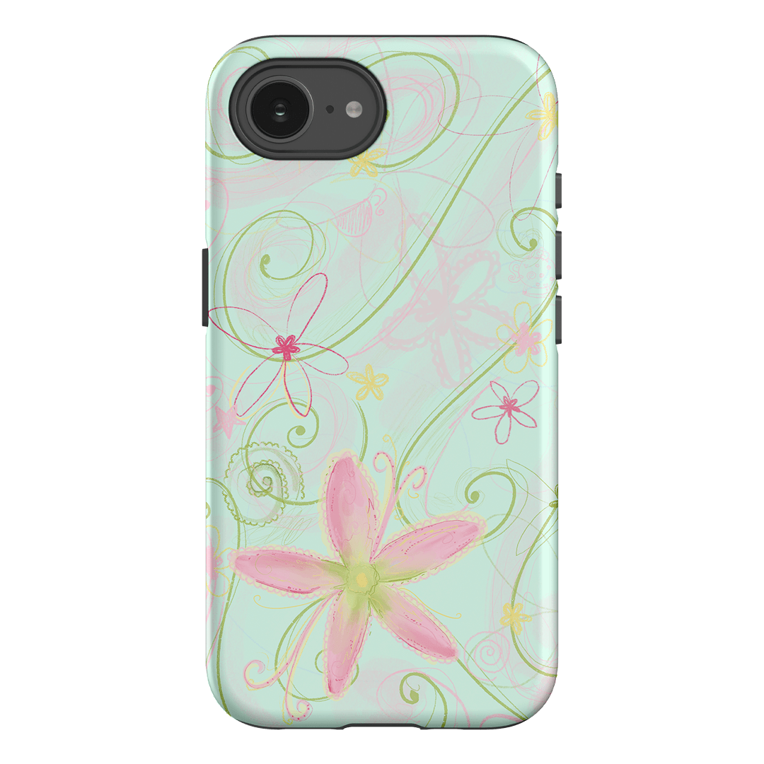 Swirl Blue Printed Phone Cases iPhone 16E / Armoured by Kayla Carr - The Dairy