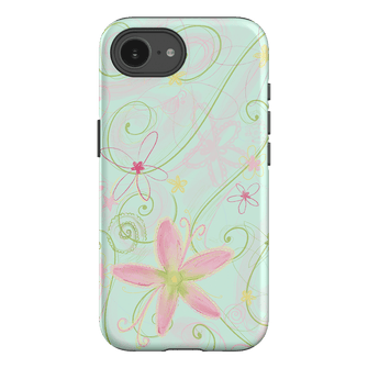 Swirl Blue Printed Phone Cases iPhone 16E / Armoured by Kayla Carr - The Dairy