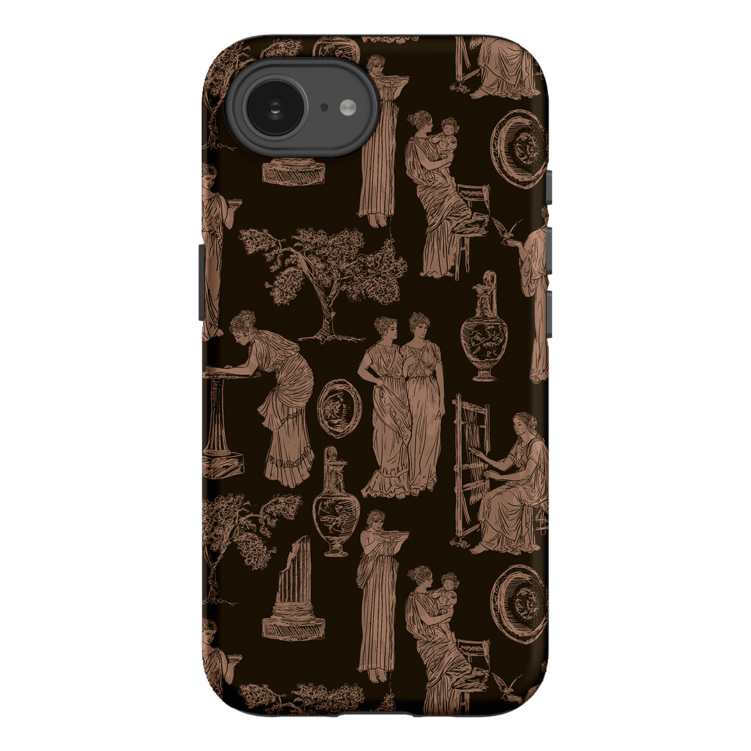 Symposium Burnt Umber Printed Phone Cases iPhone 16E / Armoured by Veronica Tucker - The Dairy