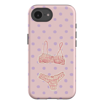 Vintage Gingham Printed Phone Cases iPhone 16E / Armoured by Kayla Carr - The Dairy