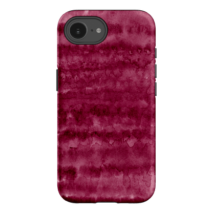 Watercolour Stripes Burgundy Printed Phone Cases iPhone 16E / Armoured by The Dairy - The Dairy