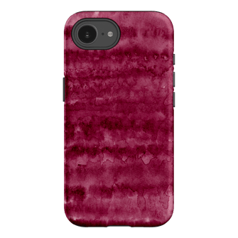 Watercolour Stripes Burgundy Printed Phone Cases iPhone 16E / Armoured by The Dairy - The Dairy