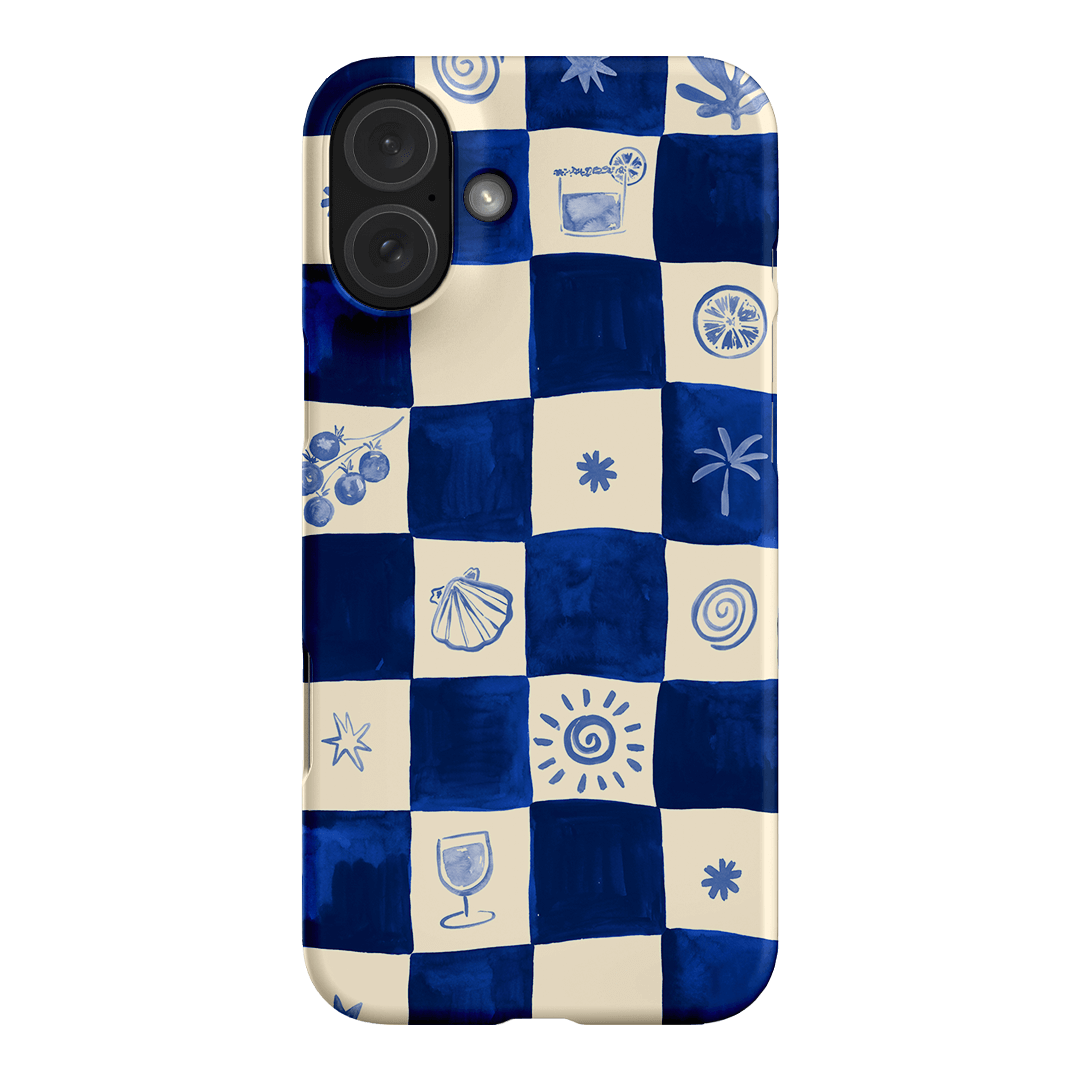 Afternoon Mezze Azure Printed Phone Cases iPhone 16 Plus / Snap by Charlie Taylor - The Dairy