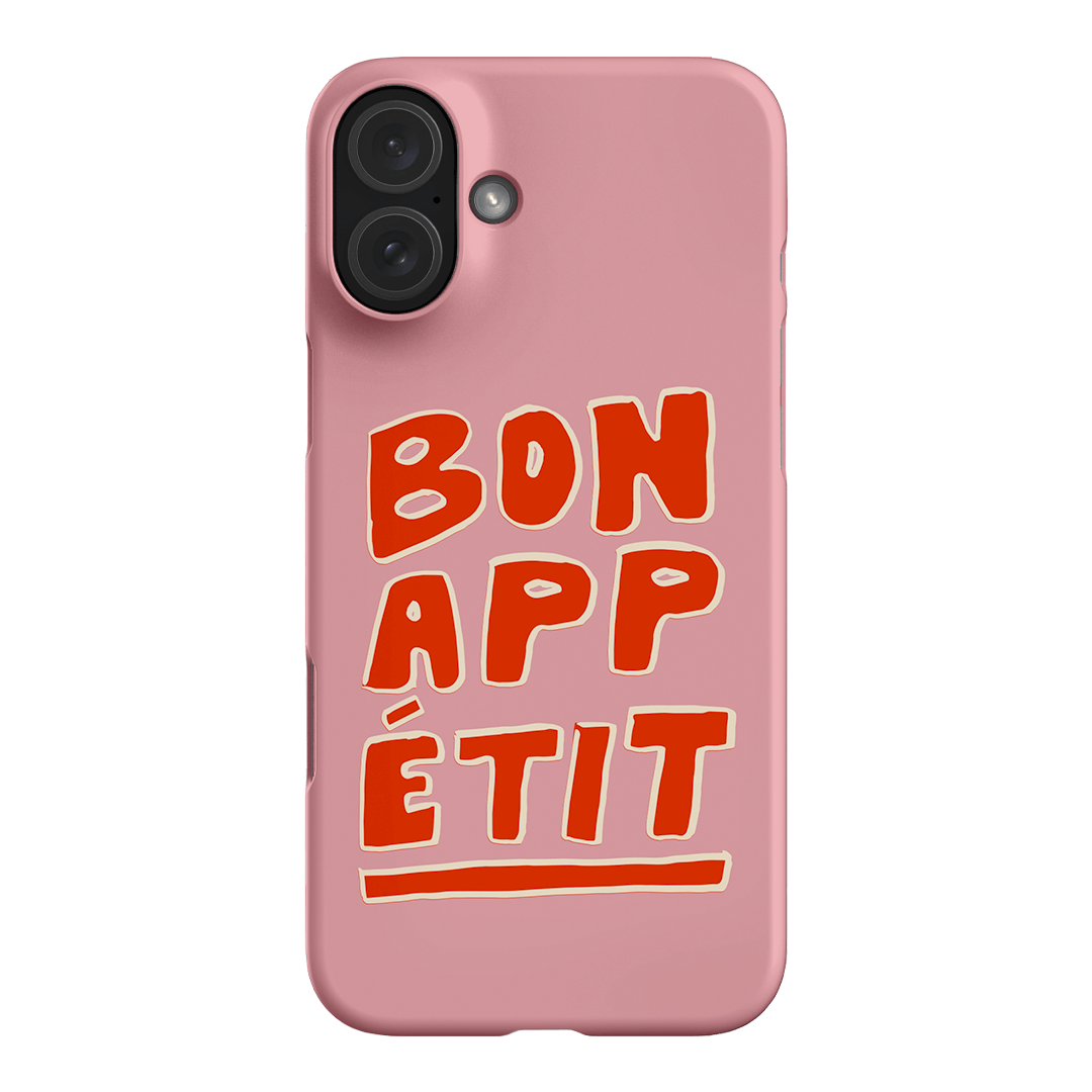 Bon Appetit Pink Printed Phone Cases iPhone 16 Plus / Snap by The Dairy - The Dairy