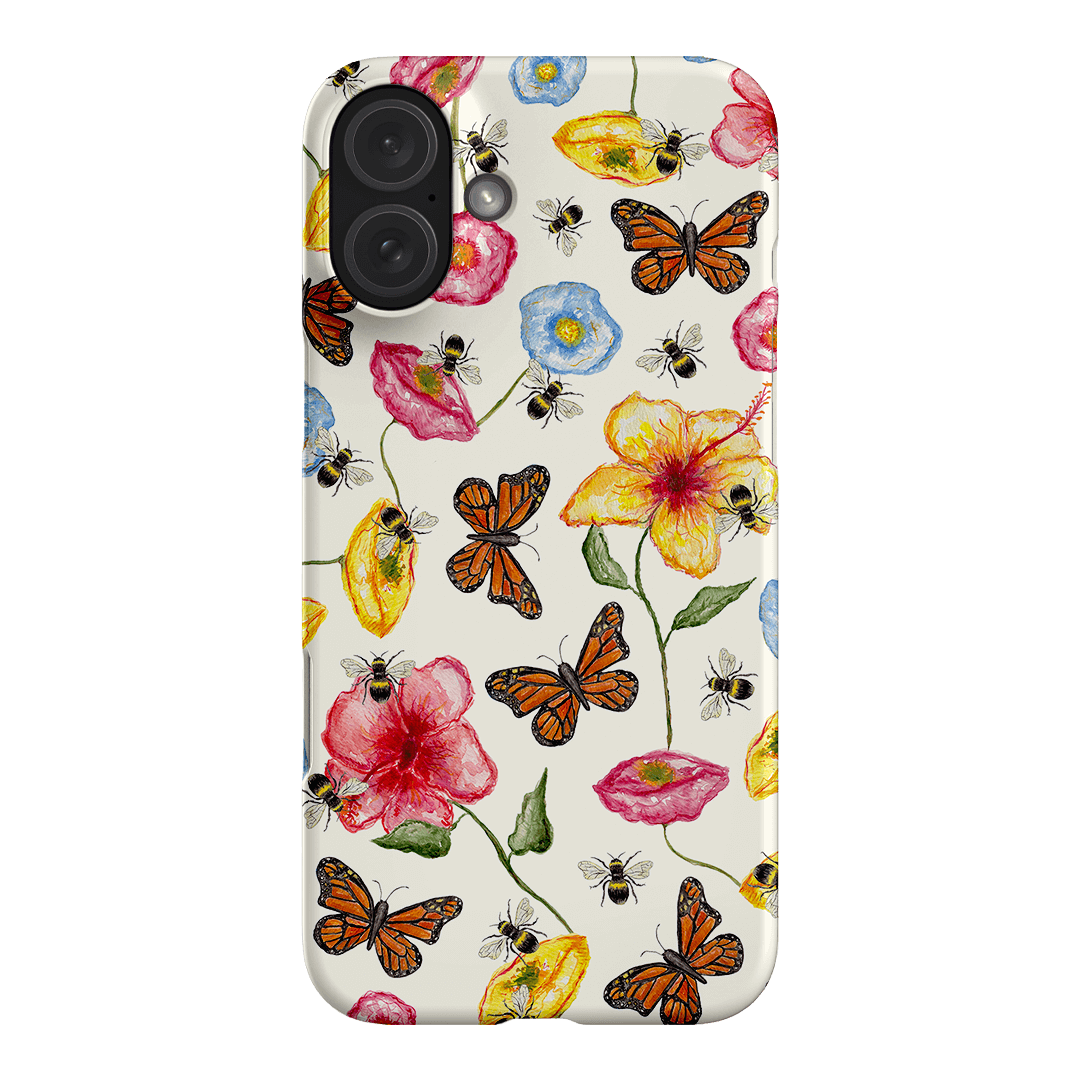 Butterflies & Bees Printed Phone Cases iPhone 16 Plus / Snap by BG. Studio - The Dairy