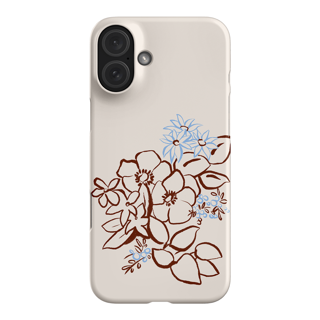 Cream Posy Printed Phone Cases iPhone 16 Plus / Snap by Typoflora - The Dairy