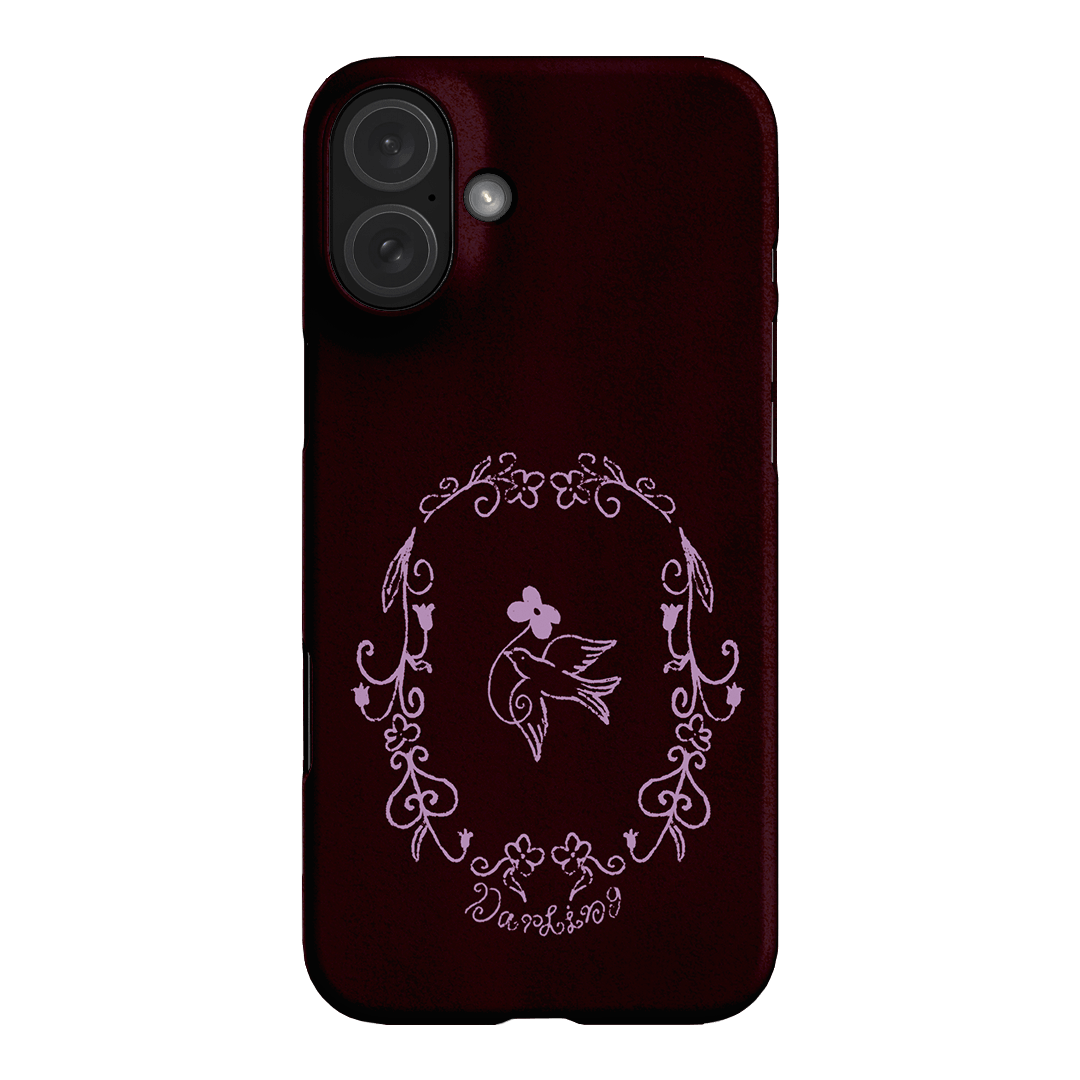 Darling Burgundy Printed Phone Cases by The Dairy - The Dairy