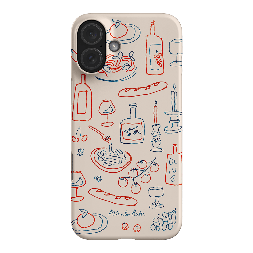 Italian Fare Printed Phone Cases iPhone 16 Plus / Snap by Phthalo Ruth - The Dairy