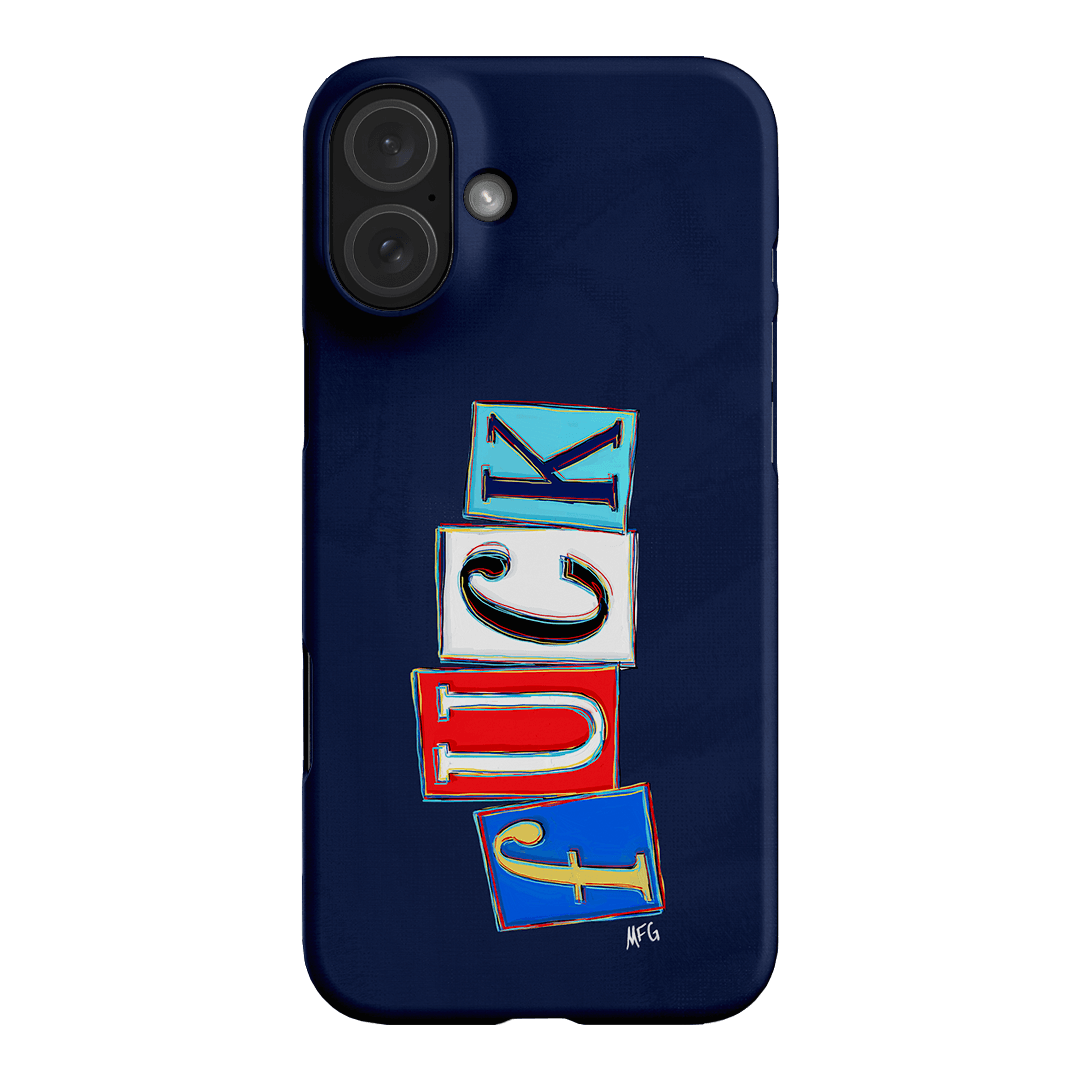 Lil Fcks Blue Printed Phone Cases iPhone 16 Plus / Snap by Margarbs Art - The Dairy