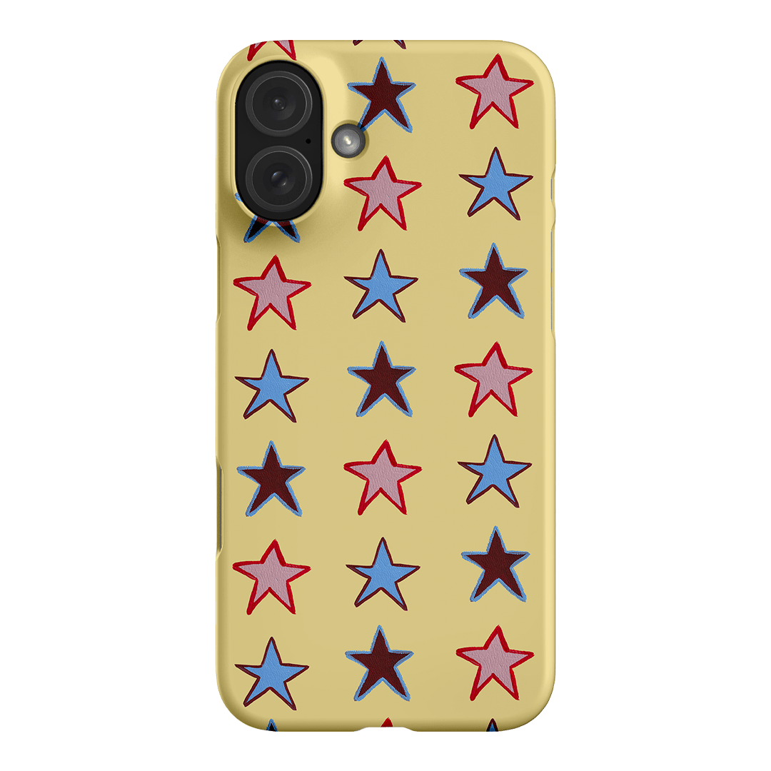 Lucky Stars Butter Printed Phone Cases iPhone 16 Plus / Snap by BG. Studio - The Dairy