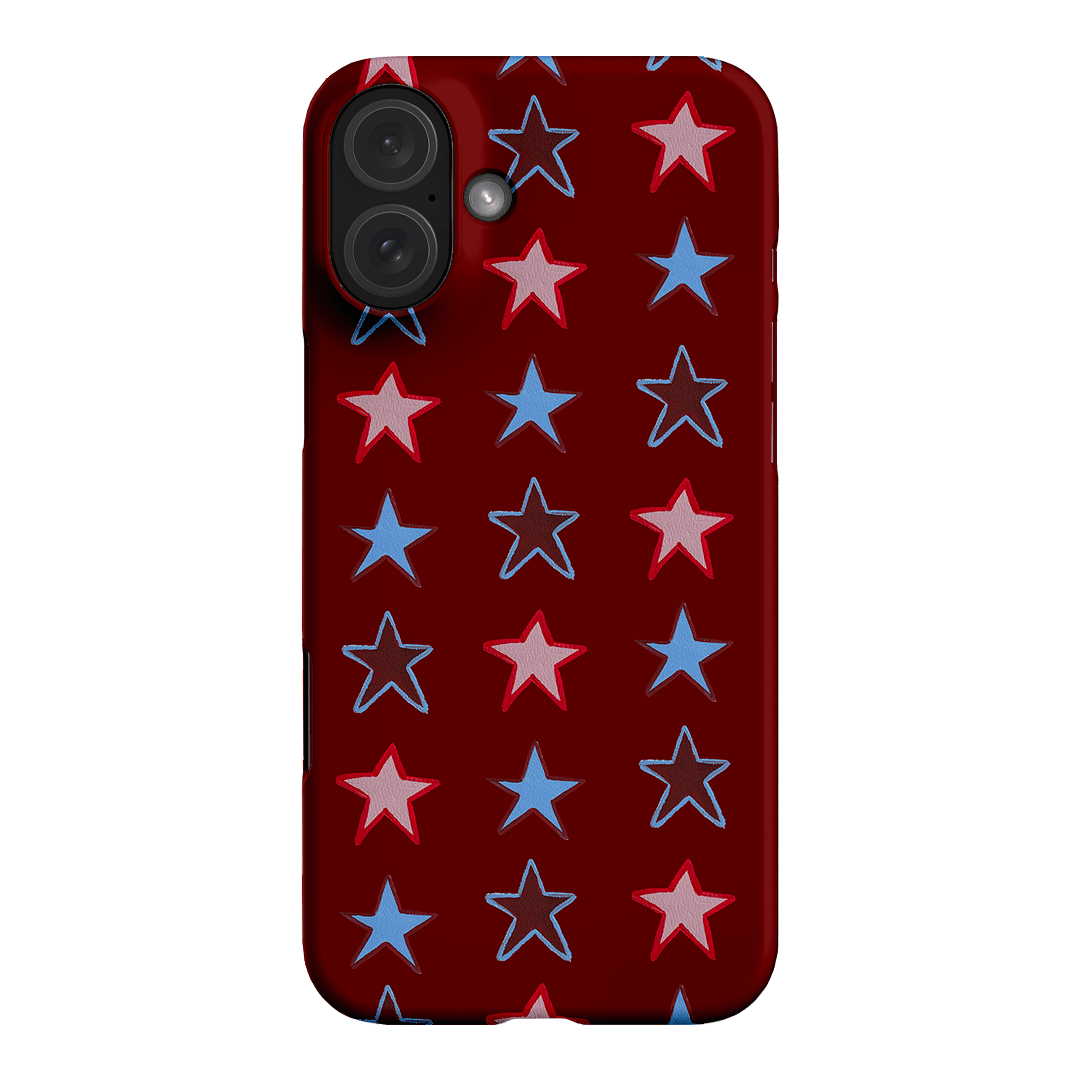 Lucky Stars Rouge Printed Phone Cases iPhone 16 Plus / Snap by BG. Studio - The Dairy