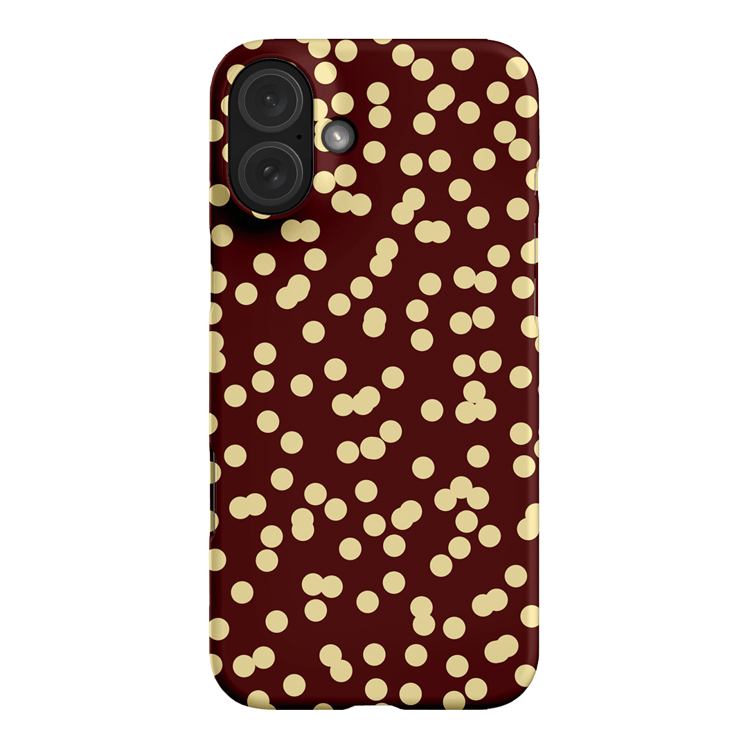 Mini Confetti Burgundy Butter Printed Phone Cases iPhone 16 Plus / Snap by Veronica Tucker - The Dairy
