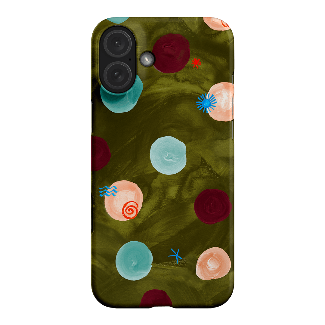 Olive Spot Printed Phone Cases iPhone 16 Plus / Snap by Charlie Taylor - The Dairy