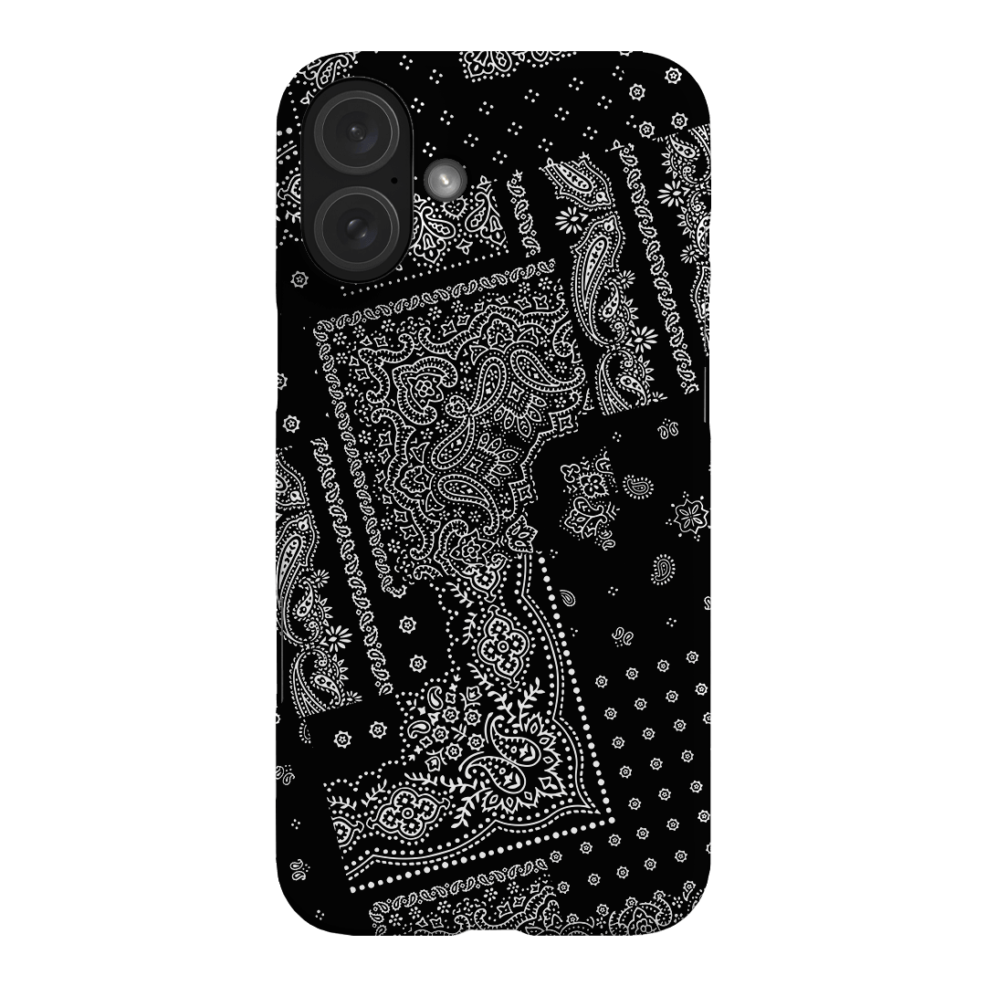 Paisley Noir Printed Phone Cases iPhone 16 Plus / Snap by The Dairy - The Dairy