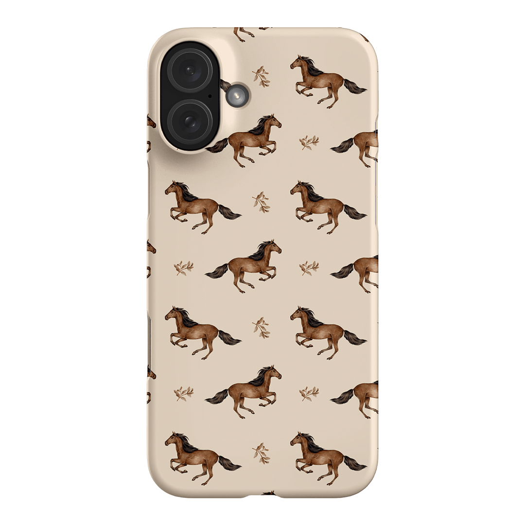 Running Horse Printed Phone Cases iPhone 16 Plus / Snap by Kasiags Art - The Dairy